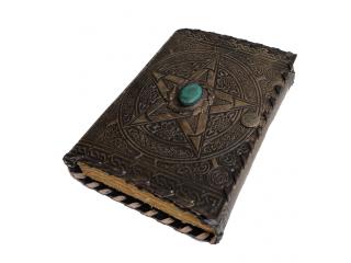 pentagram stone handmade wholesaler Celtic custom design personalize vintage leathers journal Hardcover Diary book 2022 planner book of shadows